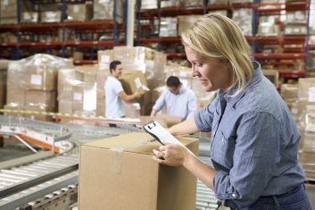 Workers In Distribution Warehouse